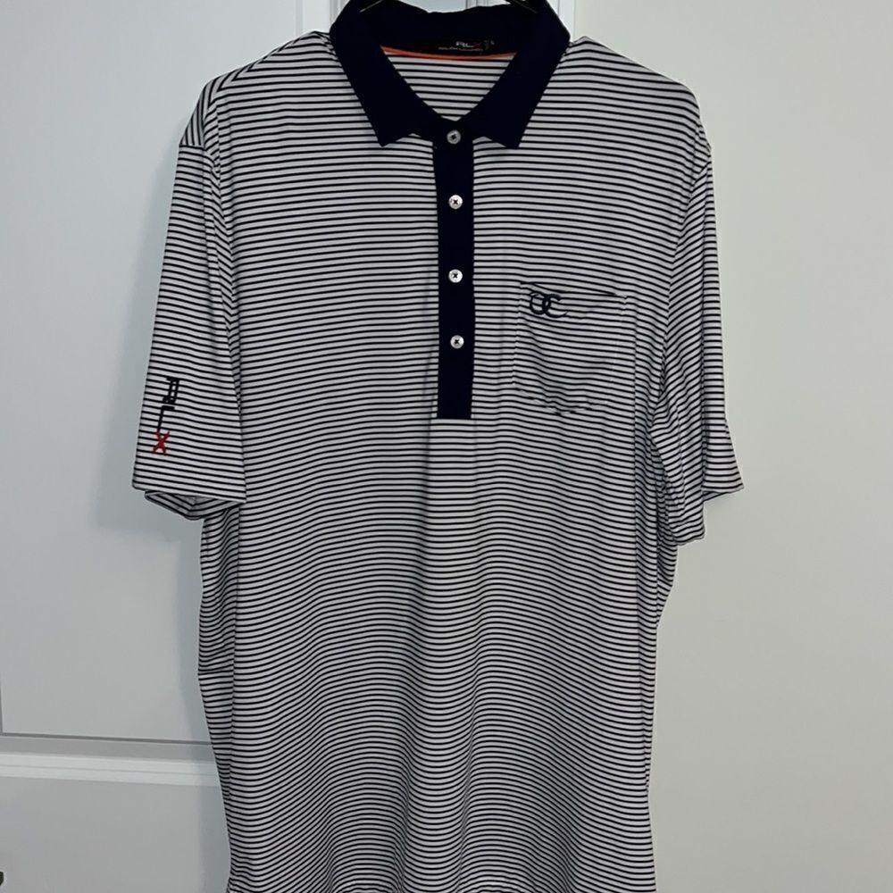 Ralph Lauren RLX Old Chatham golf club pocket polo shirt-Blue White XL men’s